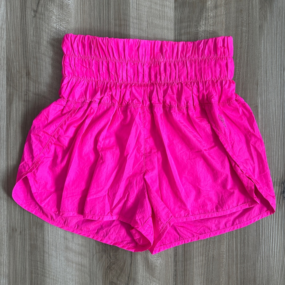 Hot Pink Free People FP Movement Running Shorts